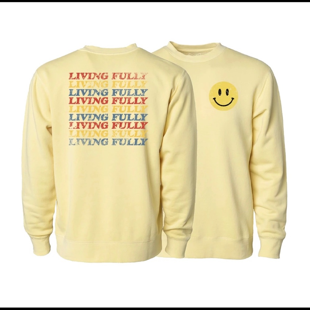 NWOT Mallory Ervin Living Fully Collection Crewneck Sweatshirt